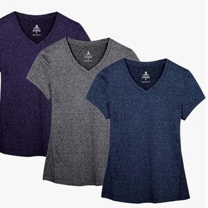 Workout Shirts Yoga Tops Activewear V-Neck T-Shirts  NWT